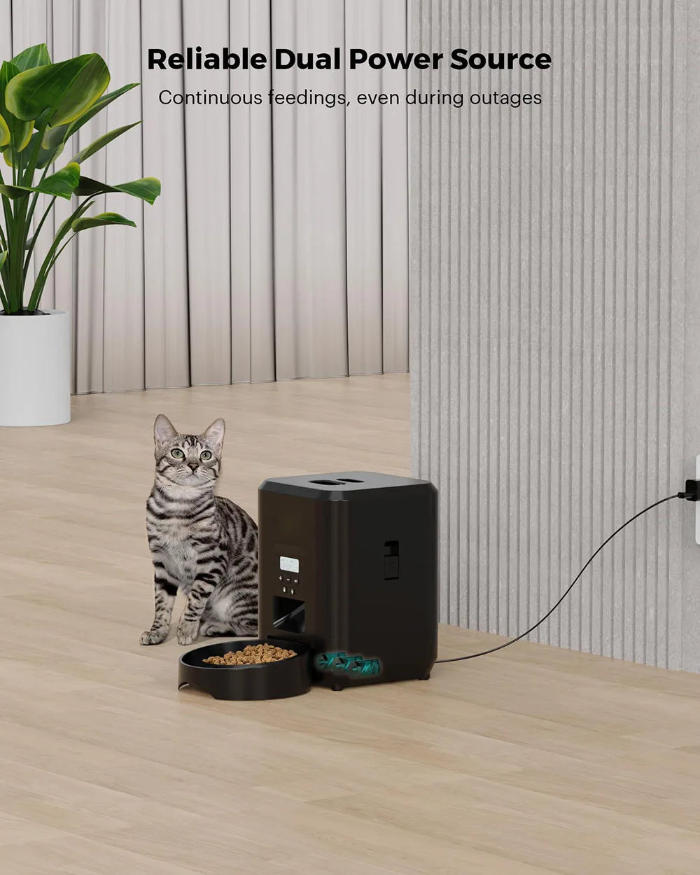 Smart Pet Feeder – Automatischer Futterspender für Katzen & Hunde mit Timer und Portionskontrolle** 🐾🍽️