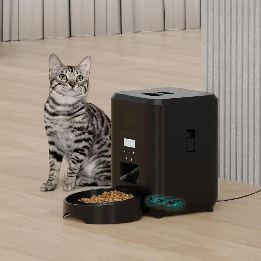 Smart Pet Feeder – Automatischer Futterspender für Katzen & Hunde mit Timer und Portionskontrolle** 🐾🍽️