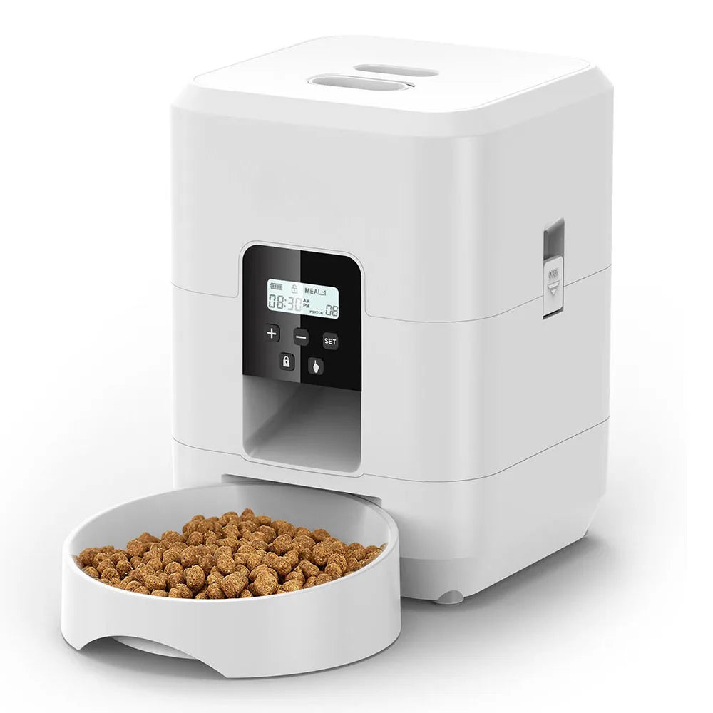 Smart Pet Feeder – Automatischer Futterspender für Katzen & Hunde mit Timer und Portionskontrolle** 🐾🍽️