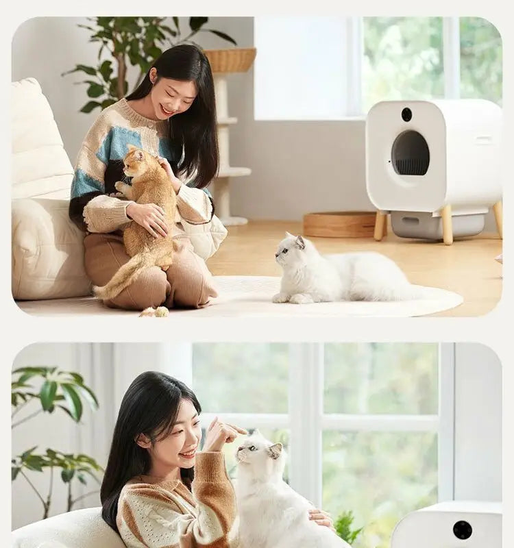 Mijia small stubborn  cat litter box automatic induction cleaning remote intelligent  to isolate