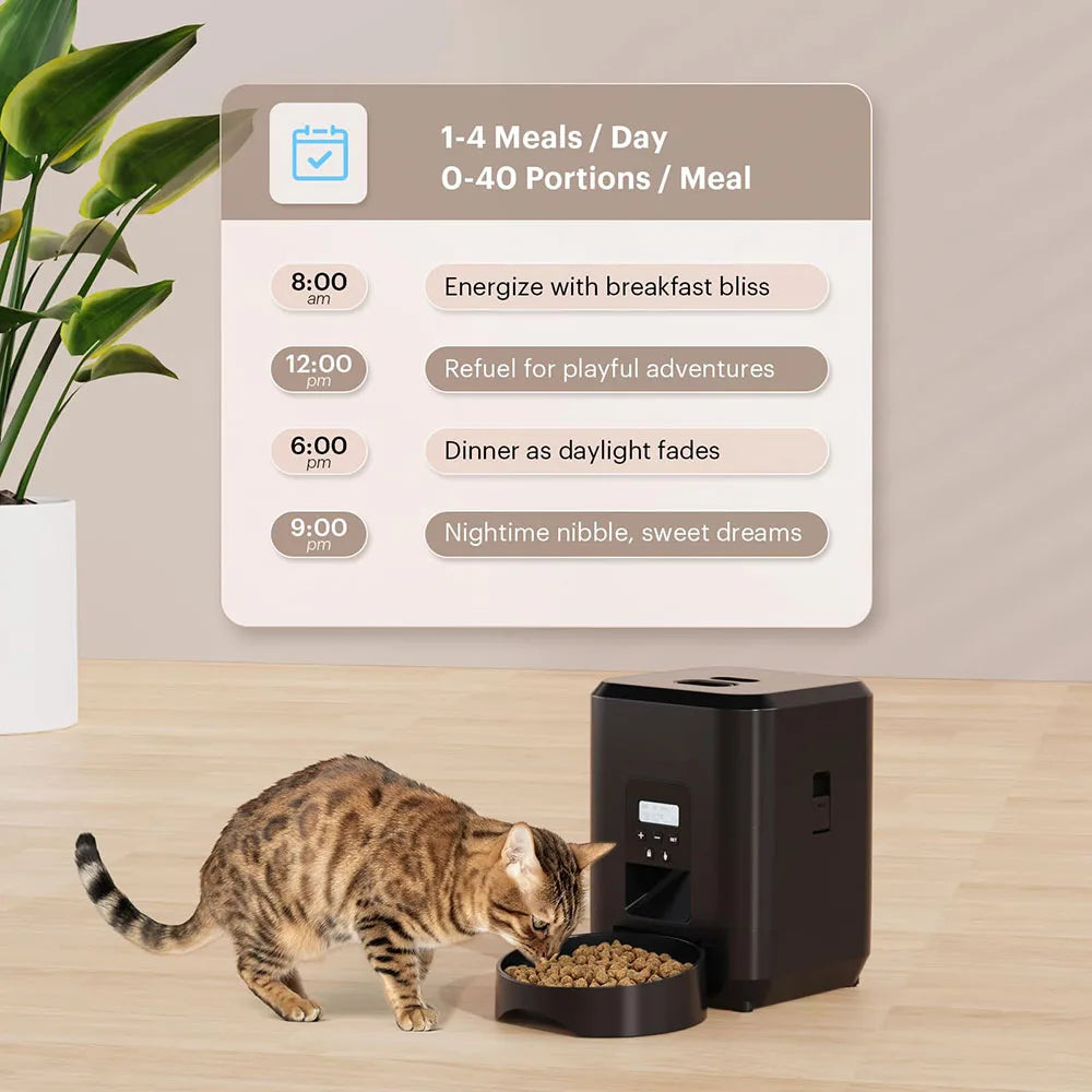 Smart Pet Feeder – Automatischer Futterspender für Katzen & Hunde mit Timer und Portionskontrolle** 🐾🍽️