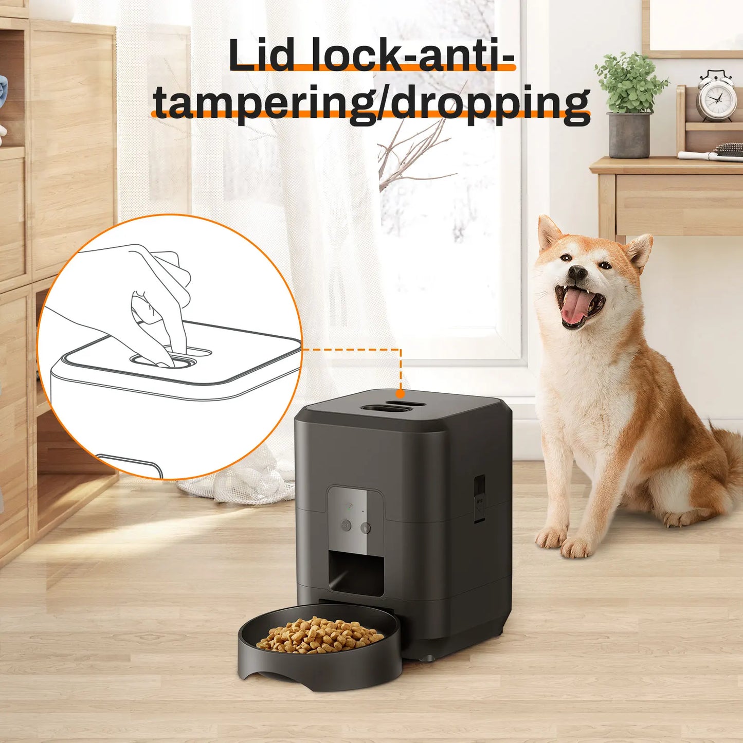 Smart Pet Feeder – Automatischer Futterspender für Katzen & Hunde mit Timer und Portionskontrolle** 🐾🍽️